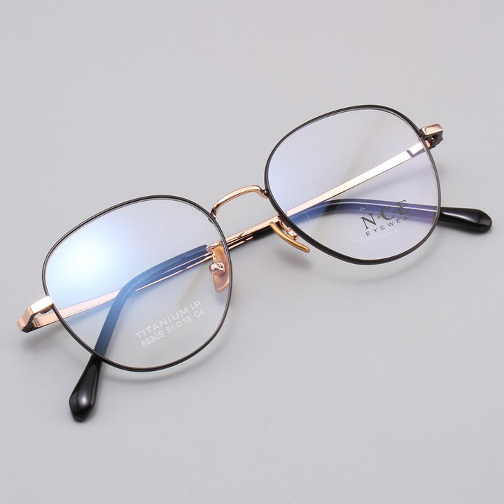 Zirosat Unisex Eyeglasses Frame Pure Titanium 88309 Frame Zirosat   