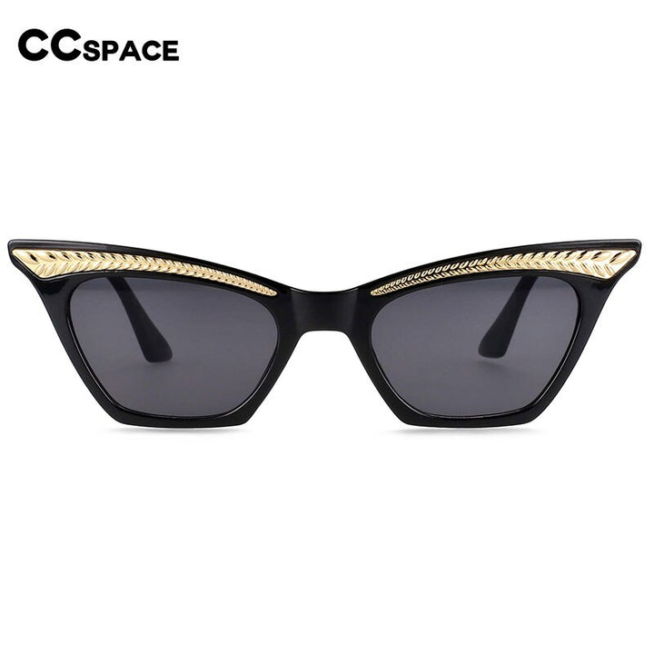 CCSpace Women's Full Rim Cat Eye Resin Frame Sunglasses 54307 Sunglasses CCspace Sunglasses   