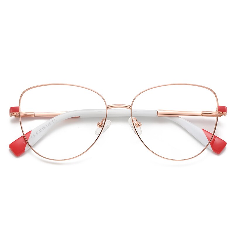 Hdcrafter Women's Full Rim Cat Eye Frame Eyeglasses 3019 Full Rim Hdcrafter Eyeglasses C5  