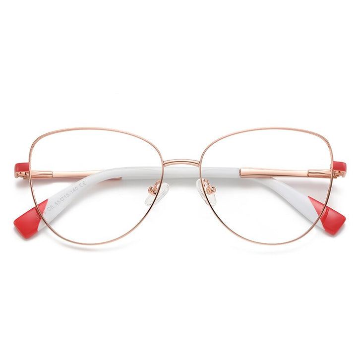Hdcrafter Women's Full Rim Cat Eye Frame Eyeglasses 3019 Full Rim Hdcrafter Eyeglasses C5  