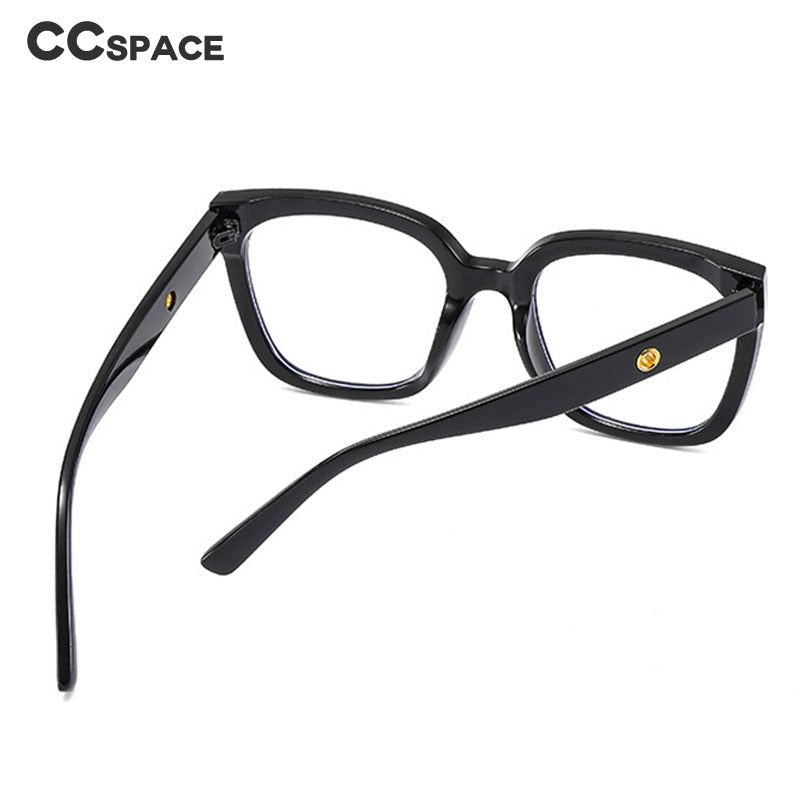 CCSpace Unisex Full Rim Square Cat Eye Acetate Eyeglasses 55503 Full Rim CCspace   
