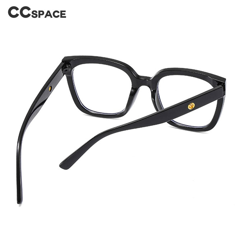 CCspace Unisex Full Rim Square Cat Eye Acetate Eyeglasses 55503 Full Rim CCspace   