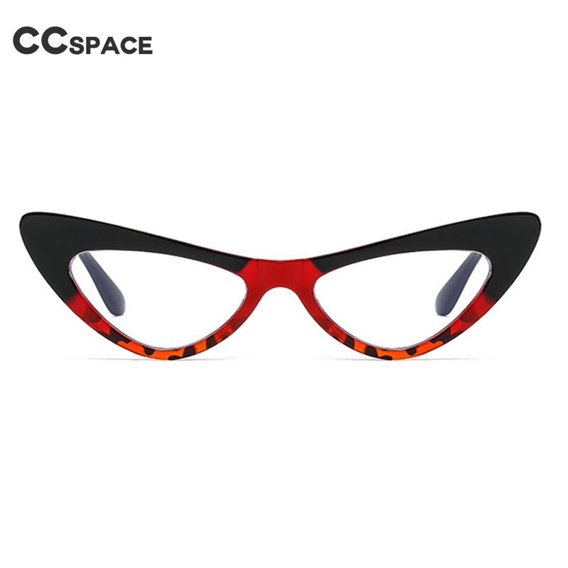 CCSpace Women's Full Rim Oversized Cat Eye Acetate Eyeglasses 53299 Full Rim CCspace   