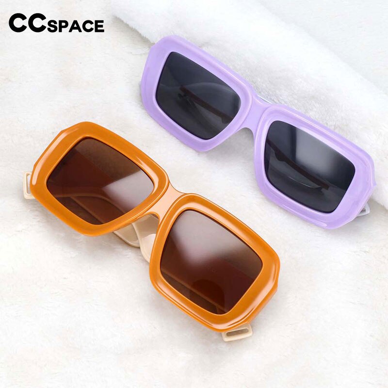 CCSpace Women's Full Rim Square Resin Frame Sunglasses 54237 Sunglasses CCspace Sunglasses   