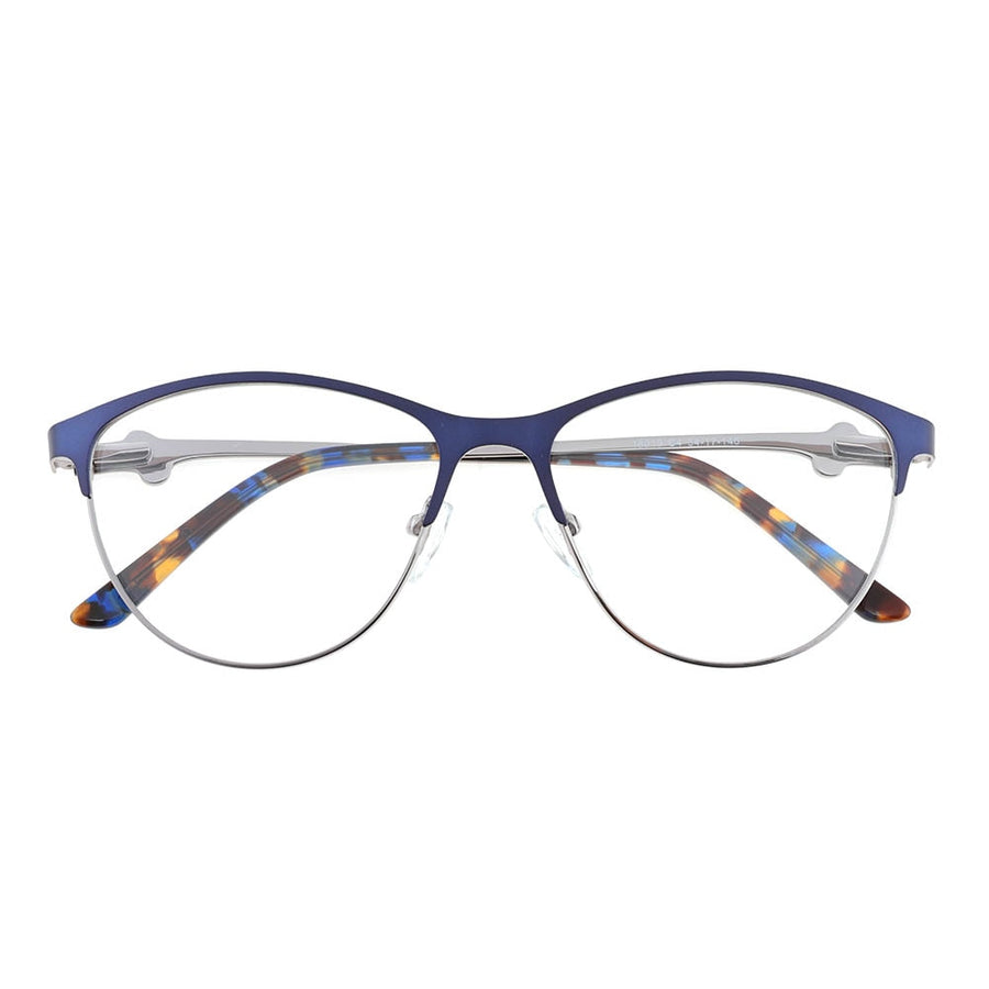 Laoyehui Women's Eyeglasses Cat Eye Anti Blue Light Reading Glasses Blue 18019 Reading Glasses Laoyehui 0 Blue 