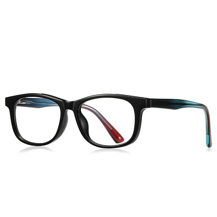 Zirosat Children's Unisex Full Rim Square Tr 90 + Cp Eyeglasses 20212 Full Rim Zirosat C1  