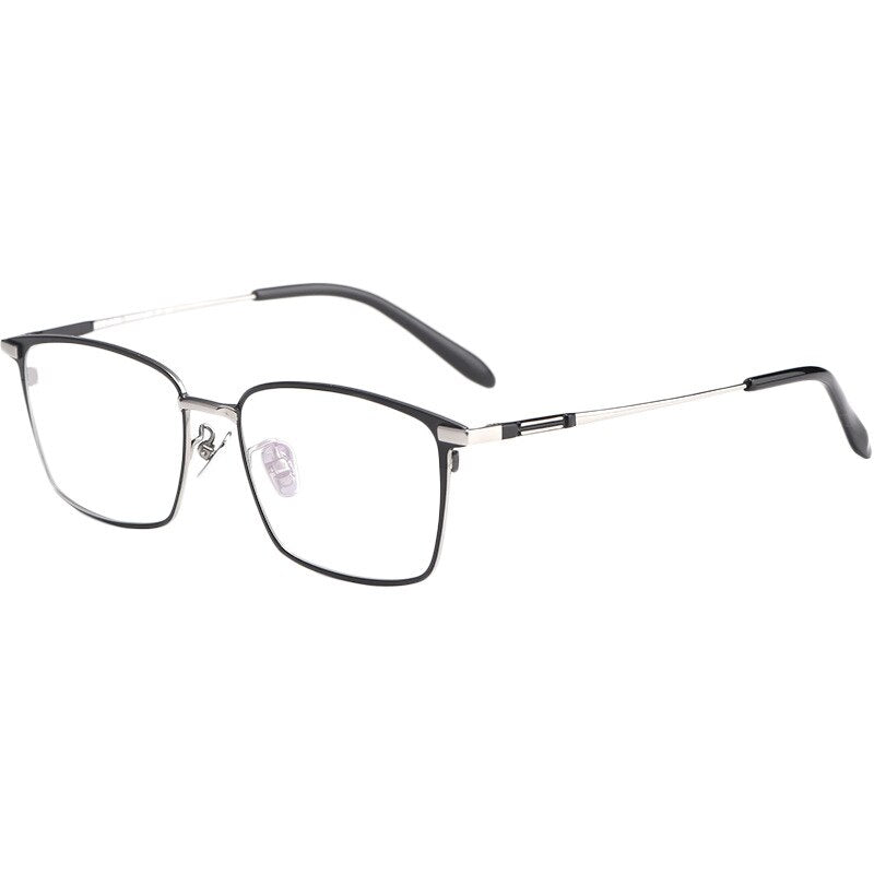 Hotochki Unisex Full Rim Square Titanium Frame Eyeglasses L1831 Full Rim Hotochki   