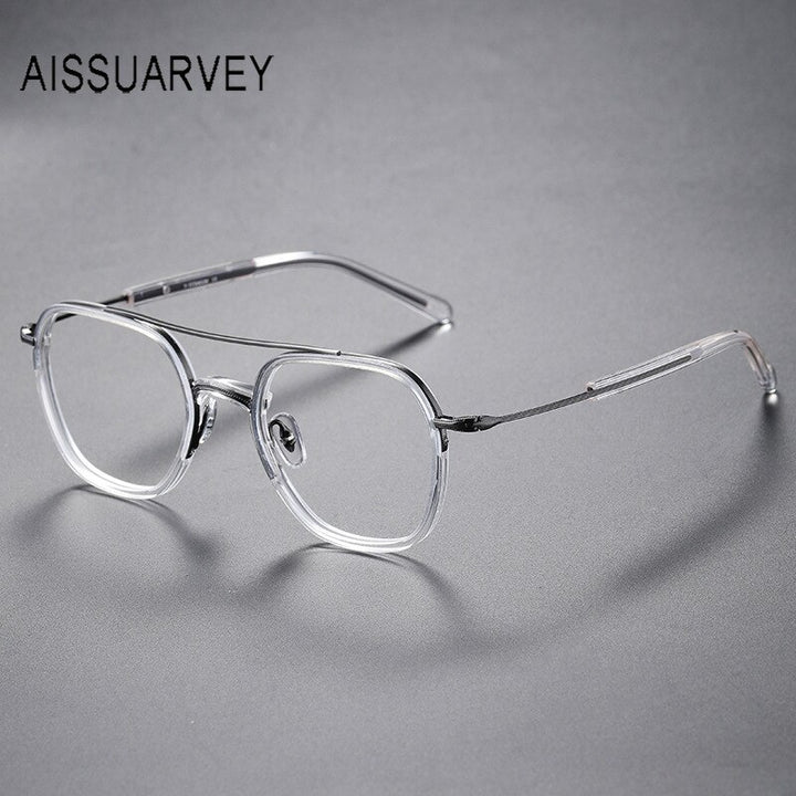 Aissuarvey Men's Titanium Eyeglasses - 13.3g – FuzWeb