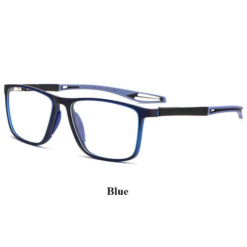 Bclear Unisex Full Rim Square Tr 90 Titanium Sport Eyeglasses Zm1019 Sport Eyewear Bclear blue  