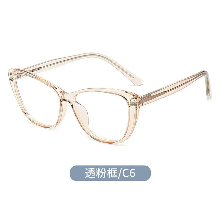 Kansept Women's Full Rim Square Cat Eye Tr 90 Titanium Eyeglasses 7003 Full Rim Kansept C6 Pink  
