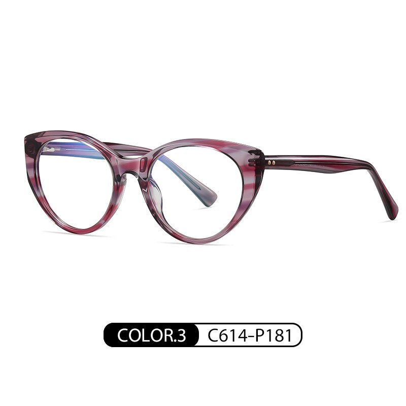 Reven Jate Women's Full Rim Cat Eye Acetate Eyeglasses Rw8816 Full Rim Reven Jate C614  