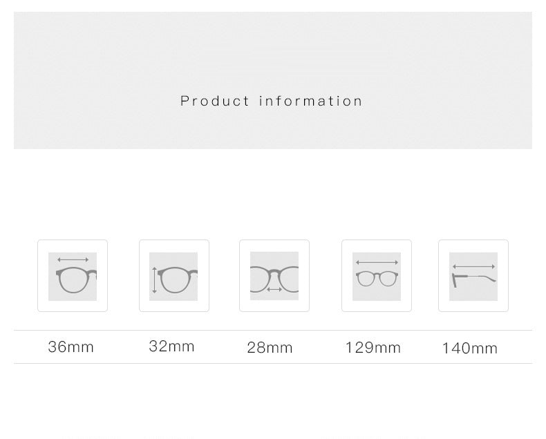 Cubojue Unisex Full Rim Small Round Titanium Eyeglasses Reading Glasses Cubojue   