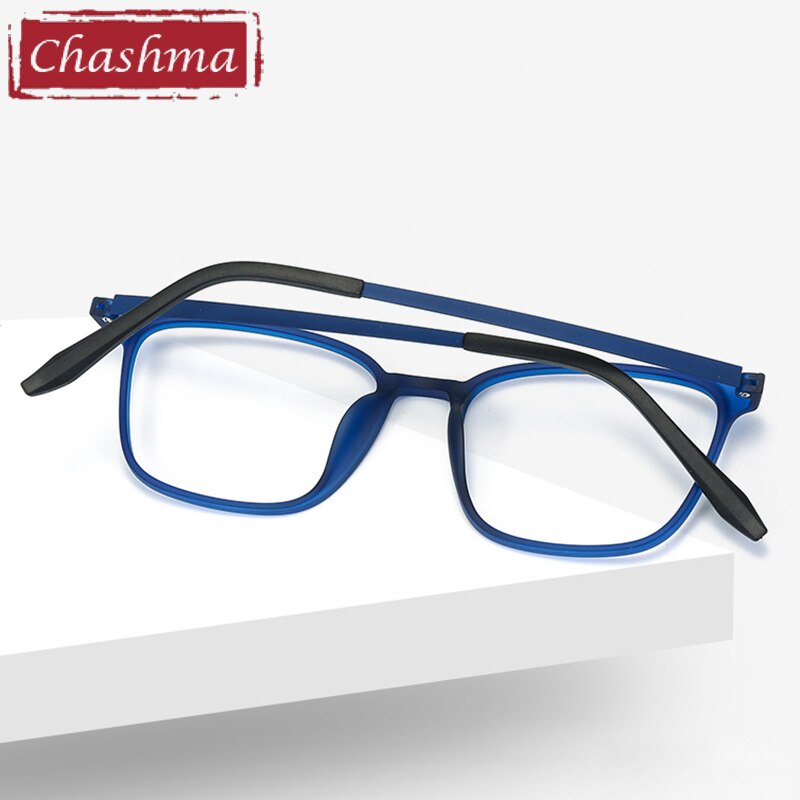 Chashma Unisex Full Rim Ultem Titanium Square Frame Eyeglasses 66113 Full Rim Chashma   