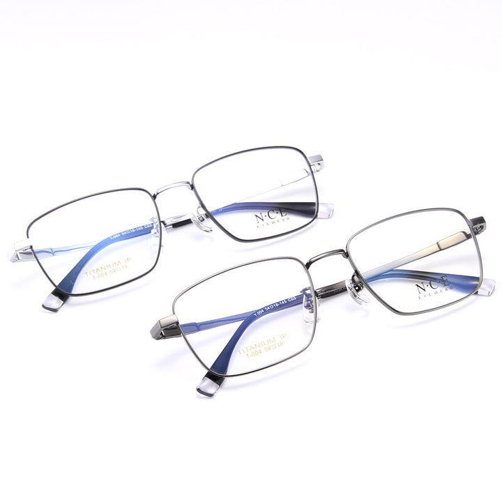 Zirosat Unisex Full Rim Square Titanium Eyeglasses T004 Full Rim Zirosat   