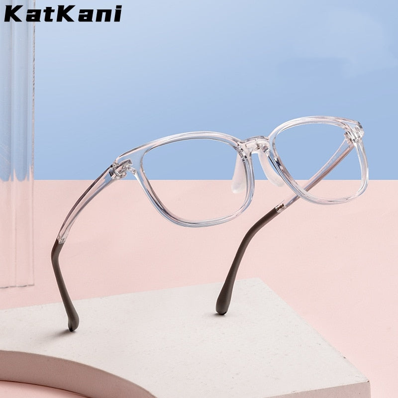 KatKani Unisex Children's Full Rim Round Square Tr 90 Eyeglasses 2606et Full Rim KatKani Eyeglasses   
