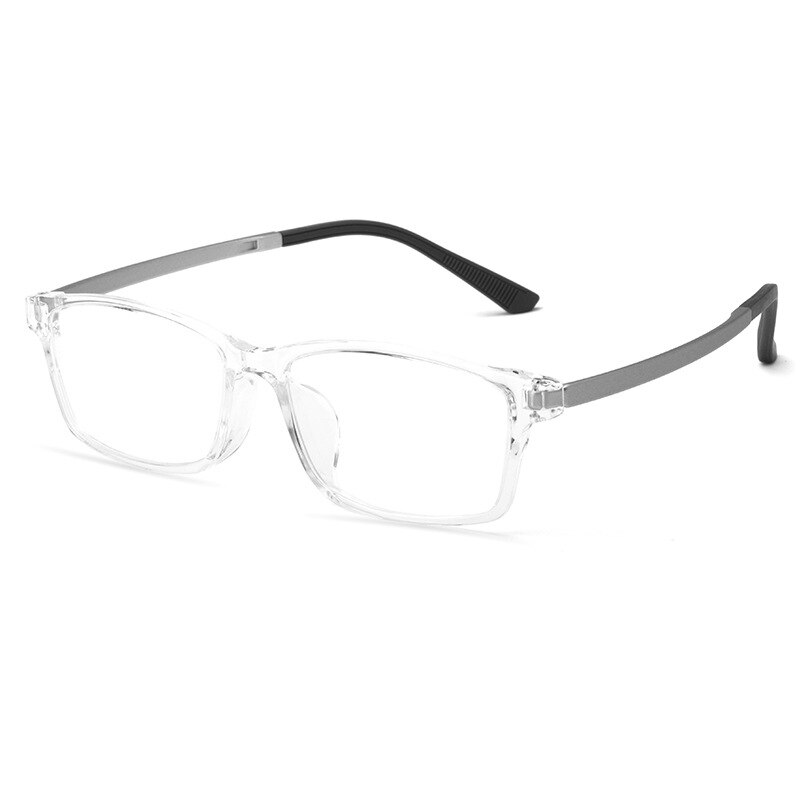 KatKani Unisex Full Rim Square Tr 90 Titanium Eyeglasses 89101r Full Rim KatKani Eyeglasses Transparent  
