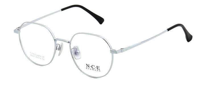 Bclear Unisex Eyeglasses Full Rim Titanium Sc88307 Full Rim Bclear silver  