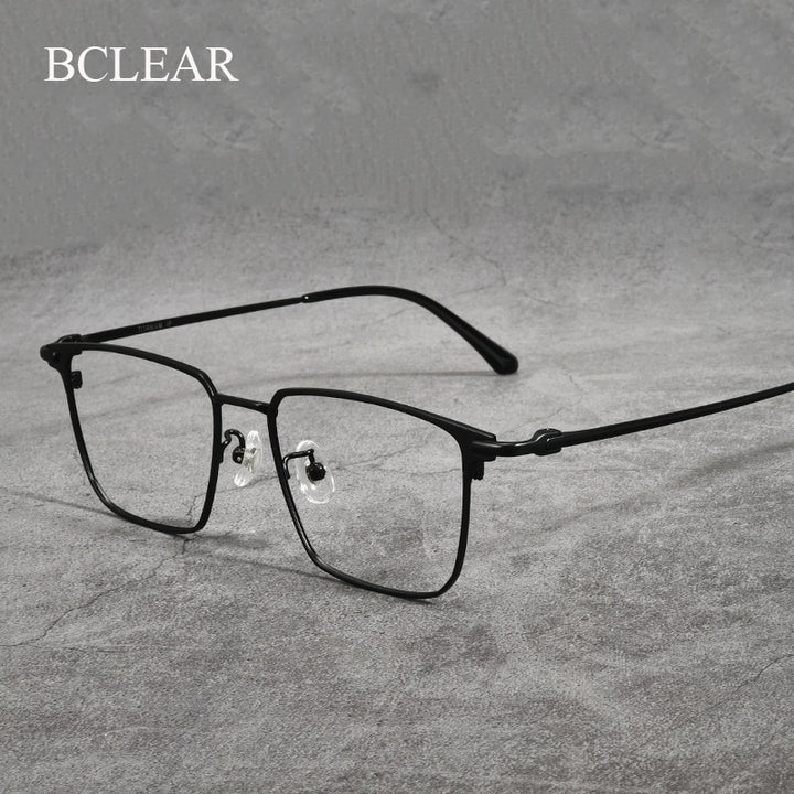 Bclear Unisex Full Rim Square Titanium Eyeglasses Lb1108 Full Rim Bclear   