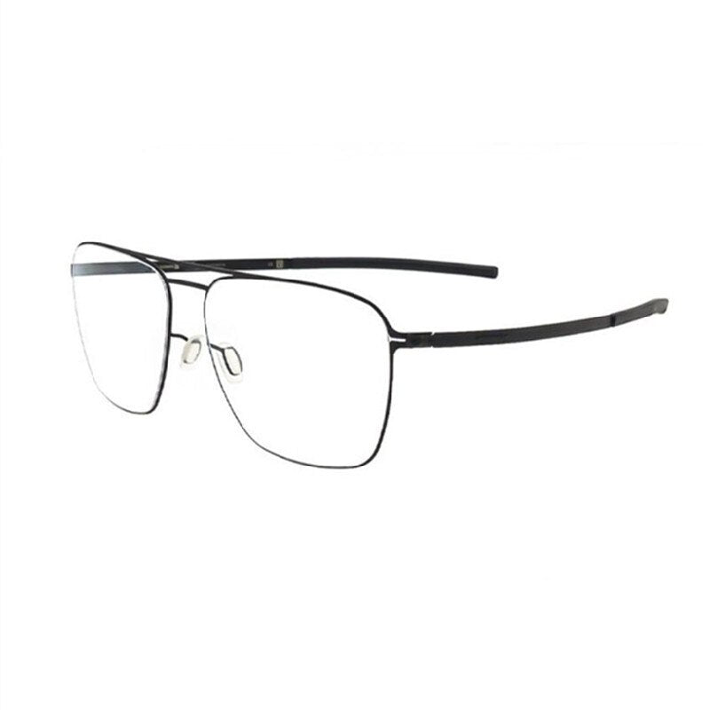 Hdcrafter Unisex Full Rim Square Tr 90 Titanium Double Bridge Eyeglasses Full Rim Hdcrafter Eyeglasses   