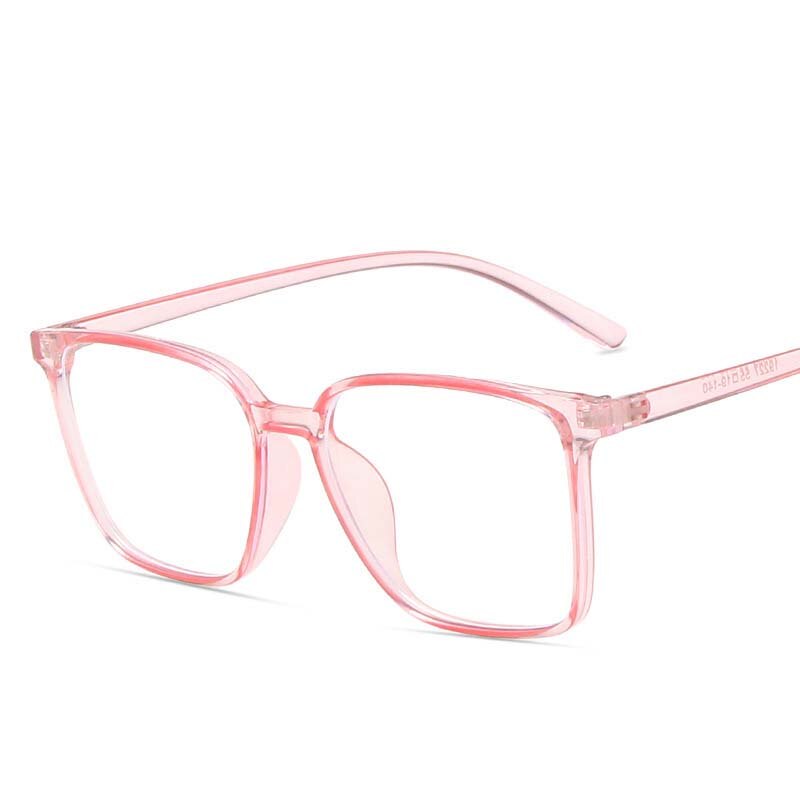 CCspace Unisex Full Rim Square Tr 90 Eyeglasses 53343 Full Rim CCspace Pink China 