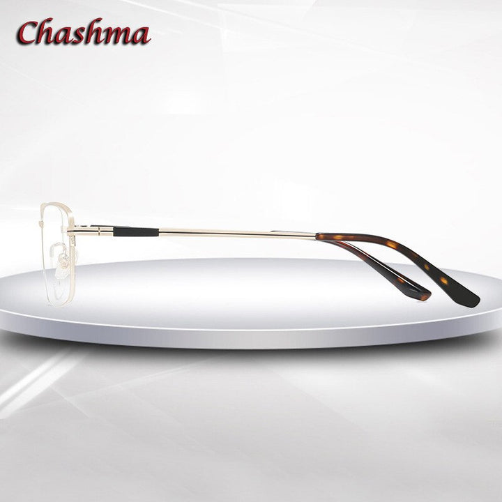 Chashma Ochki Men's Semi Rim Square Titanium Eyeglasses 902 Semi Rim Chashma Ochki   