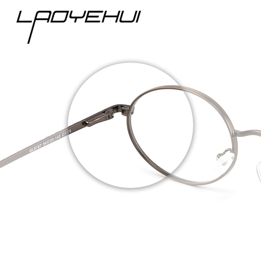 Laoyehui Unisex Full Rim Oval Alloy Reading Glasses Anti-Blue Light Glg9197 Reading Glasses Laoyehui   