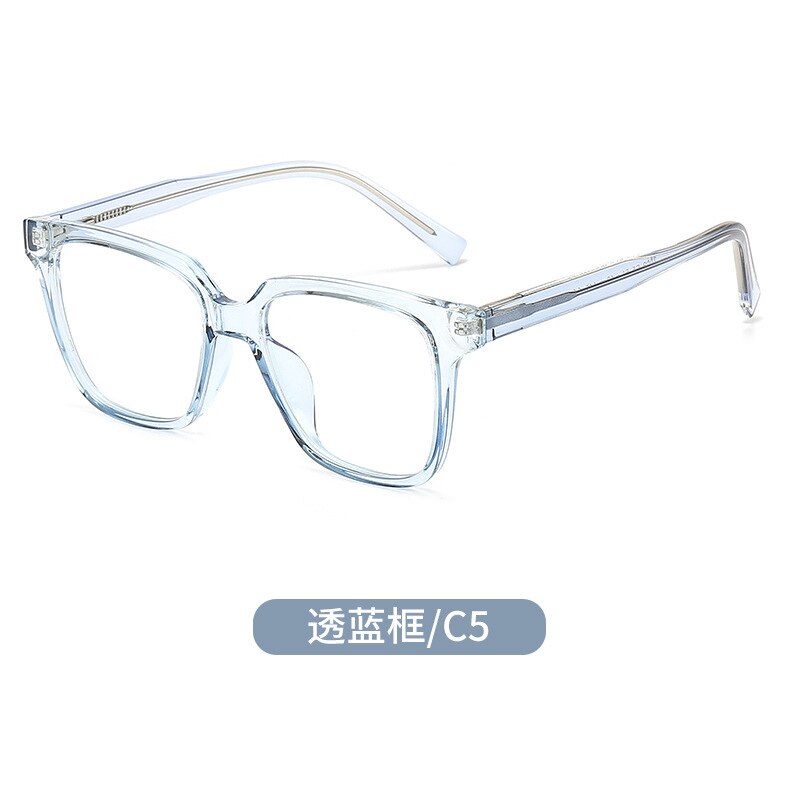 Kansept Unisex Full Rim Square Tr 90 Titanium Eyeglasses Full Rim Kansept C5 Blue  