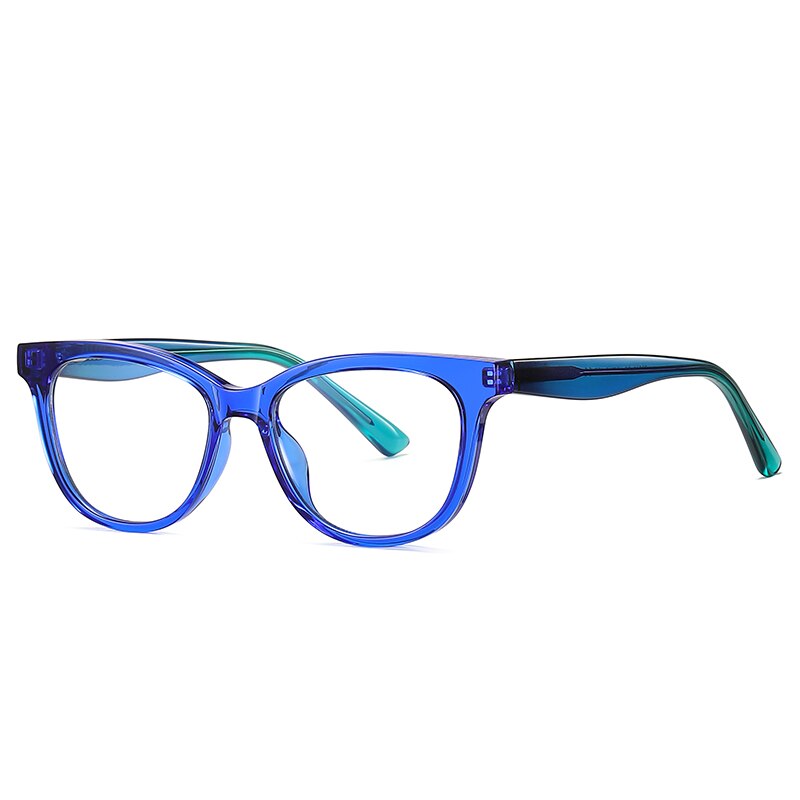 Zirosat Children's Unisex Full Rim Square Tr 90 + Cp Eyeglasses 20210 Full Rim Zirosat C6  
