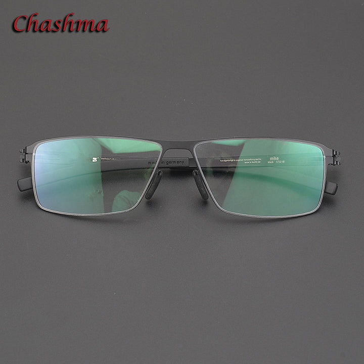 Chashma Ochki Men's Full Rim Square Alloy Eyeglasses Ic Full Rim Chashma Ochki   