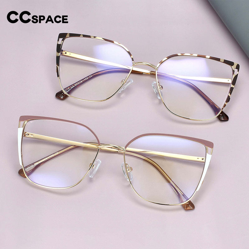 CCspace Women's Full Rim Square Cat Eye Tr 90 Titanium Eyeglasses 54427 Full Rim CCspace   