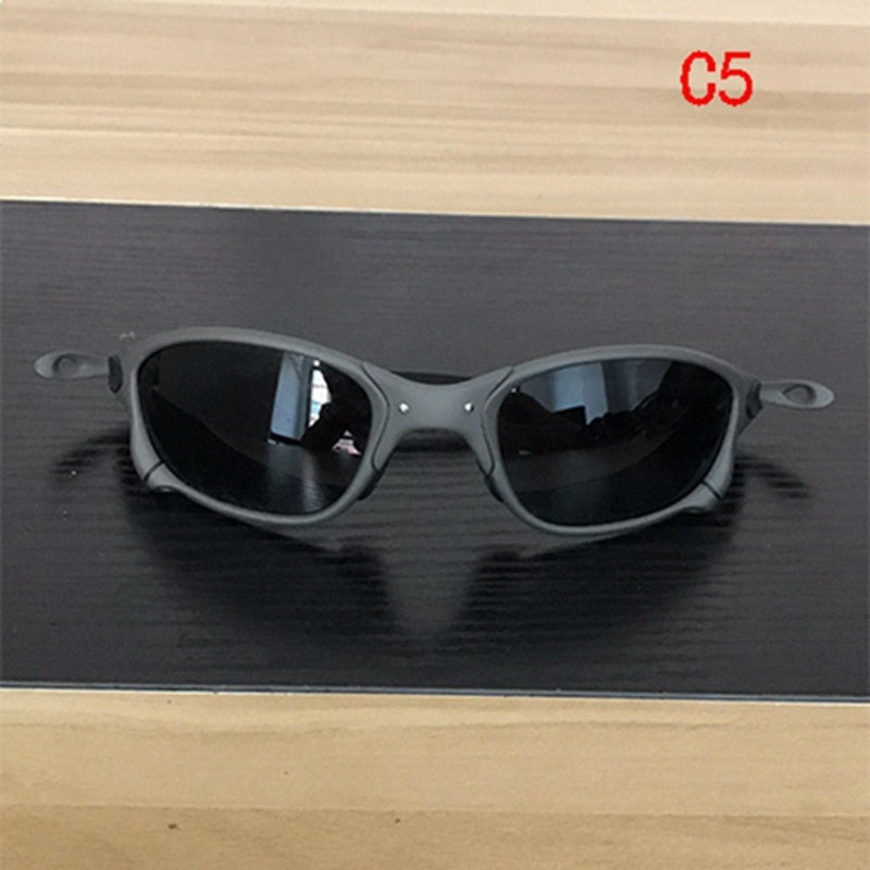 Mtb Unisex Full Rim Rectangle Alloy Acetate Polarized Sunglasses Cp005-4 Sunglasses Mtb   