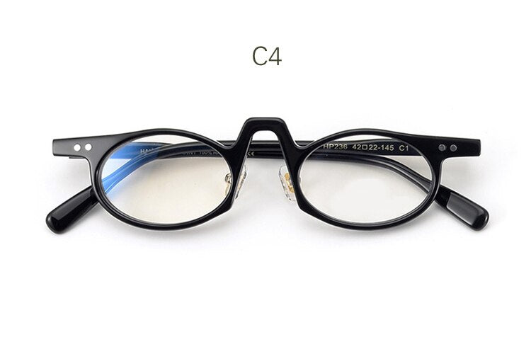 Yujo Unisex Full Rim Small Oval Acetate Reading Glasses HP236 Reading Glasses Yujo China 0 C4