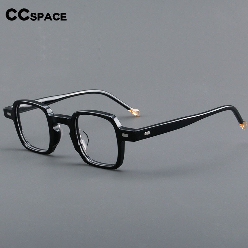 CCspace Women's Full Rim Square Acetate Eyeglasses 55241 Full Rim CCspace   