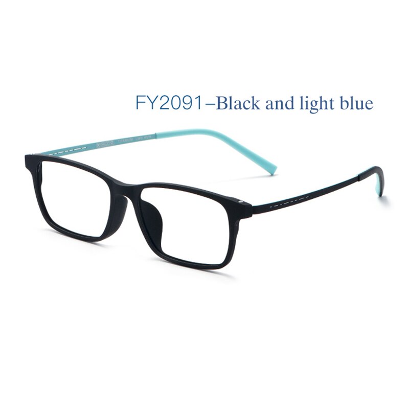 Handoer Unisex Full Rim Square Alloy Reading Glasses FY2091/2098 Reading Glasses Handoer 2091 Light Blue +100 