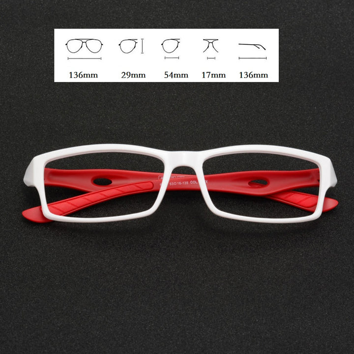 Cubojue Unisex Full Rim Square Tr 90 Titanium Photochoromic Myopic Reading Glasses Reading Glasses Cubojue   