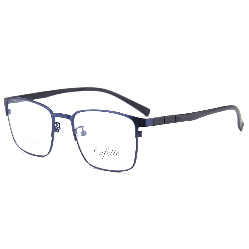 Bclear Men's Full Rim Square Tr 90 Alloy Eyeglasses My88004 Full Rim Bclear Blue  
