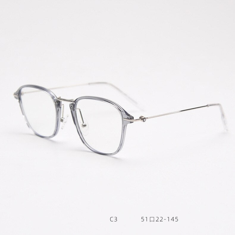 CCspace Unisex Full Rim Square Tr 90 Titanium Eyeglasses 54545 Full Rim CCspace C3 China 