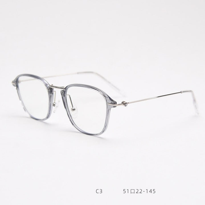 CCspace Unisex Full Rim Square Tr 90 Titanium Eyeglasses 54545 Full Rim CCspace C3 China 