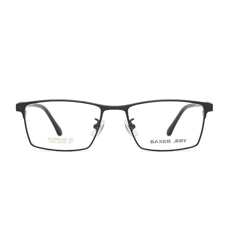 Reven Jate Unisex Full Rim Square Titanium Frame Eyeglasses 71091 Full Rim Reven Jate   