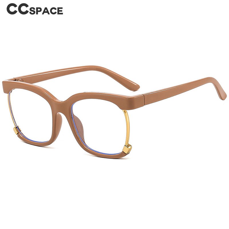 CCSpace Women's Semi Rim Square Tr 90  Eyeglasses 53315 Semi Rim CCspace   