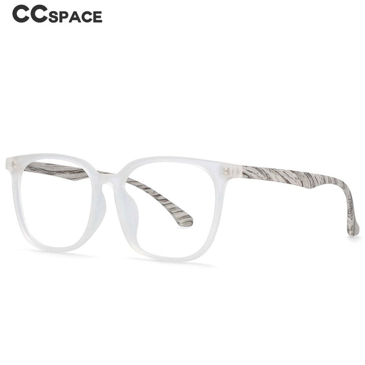 CCspace Unisex Full Rim Round Square Resin Frame Eyeglasses 54337 Full Rim CCspace   