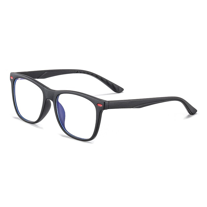 Zirosat Children's Unisex Full Rim Square Tr 90 Eyeglasses 5102 Full Rim Zirosat matt black  