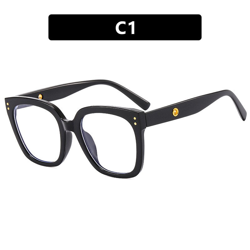 CCSpace Unisex Full Rim Square Cat Eye Acetate Eyeglasses 55503 Full Rim CCspace China BlackWhite 