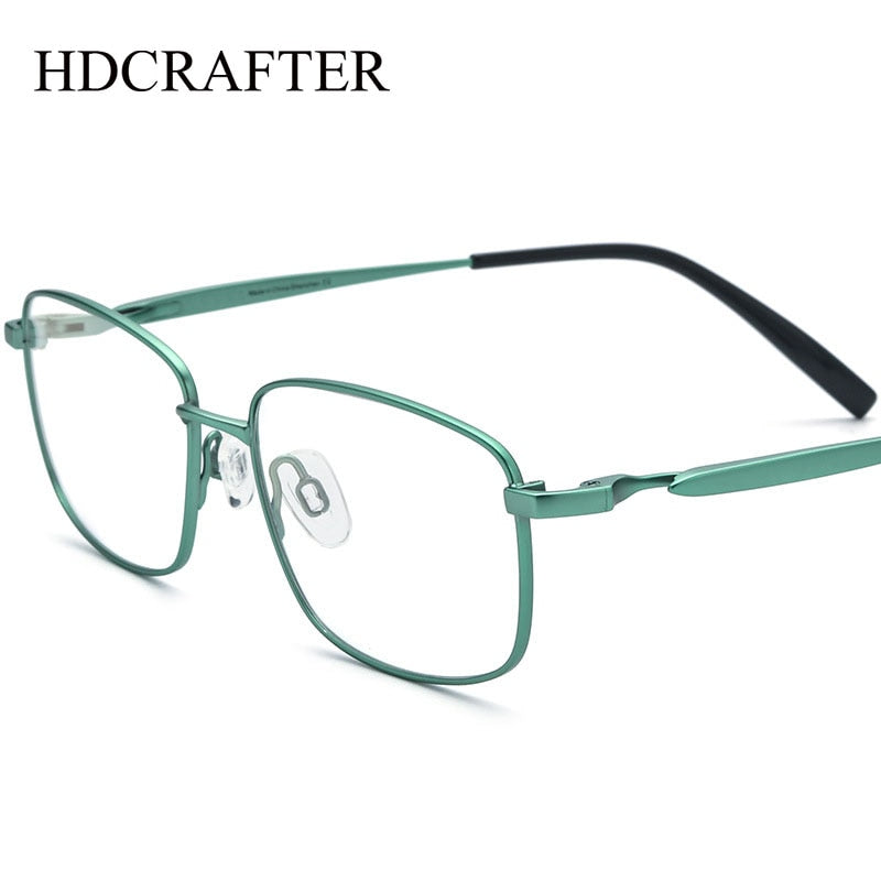 Hdcrafter Unisex Full Rim Square Tr 90 Titanium Eyeglasses 185755 Full Rim Hdcrafter Eyeglasses   