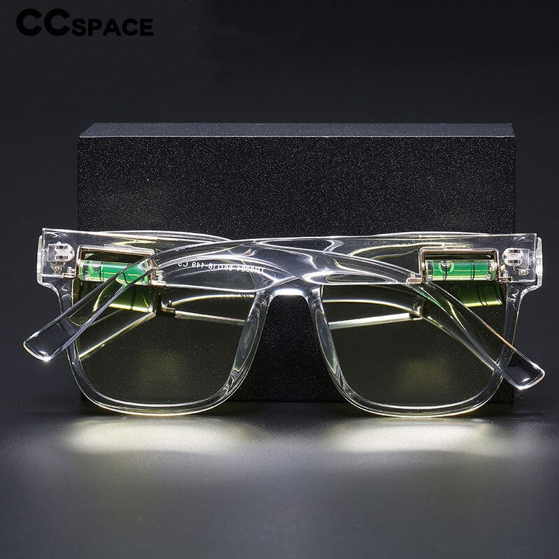 CCSpace Unisex Full Rim Square Polarized Tr 90 Titanium Sunglasses 55364 Sunglasses CCspace   
