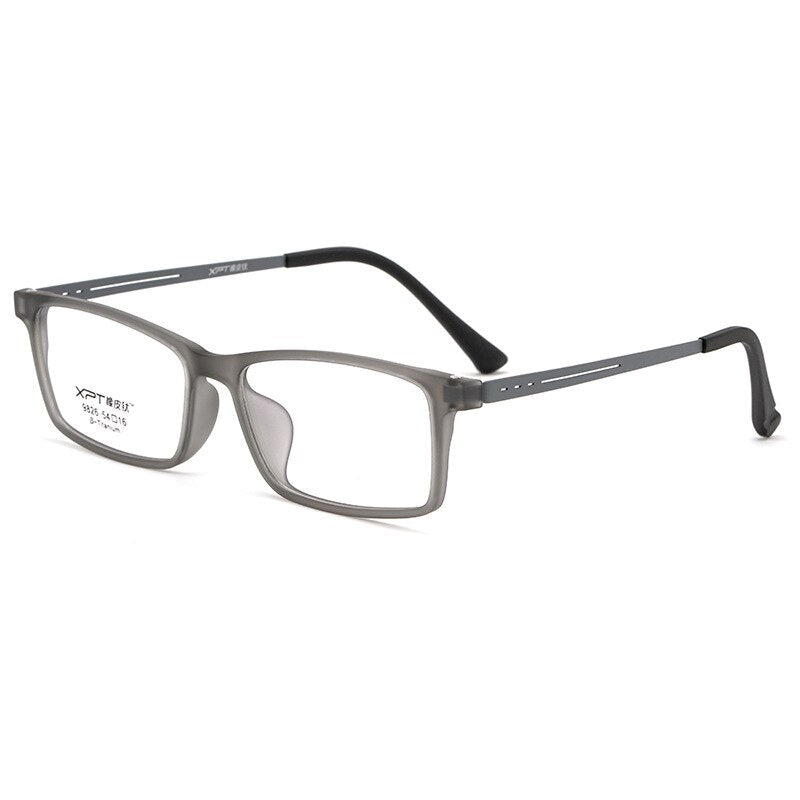Zirosat Unisex Full Rim Square Tr 90 Titanium Eyeglasses 9826 Full Rim Zirosat grey  
