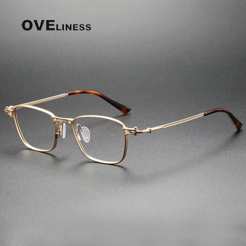 Oveliness Unisex Full Rim Square Titanium Eyeglasses 5890 Full Rim Oveliness   