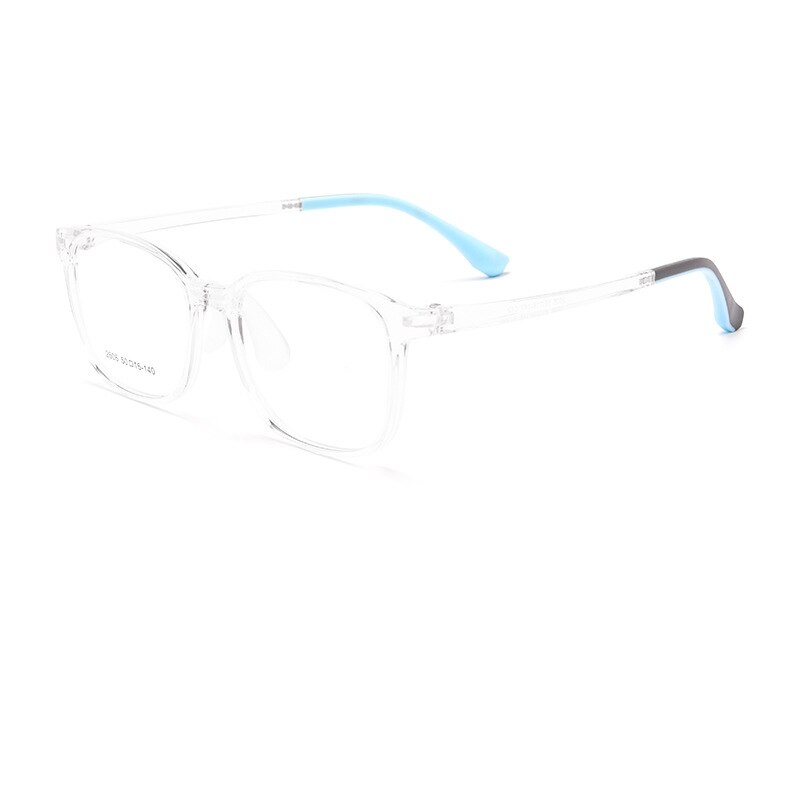 KatKani Unisex Children's Full Rim Round Square Tr 90 Eyeglasses 2606et Full Rim KatKani Eyeglasses Transparent  