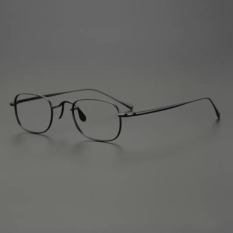 Gatenac Unisex Full Rim Square Titanium Eyeglasses Gxyj909 Full Rim Gatenac   