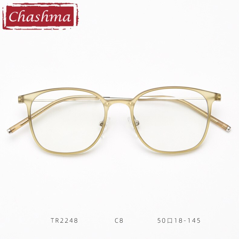 Chashma TR90 Eyeglasses Frame Lentes Optics Light Women Small Circle Quality Student Prescription Glasses For RX Lenses Frame Chashma Ottica Light Green  